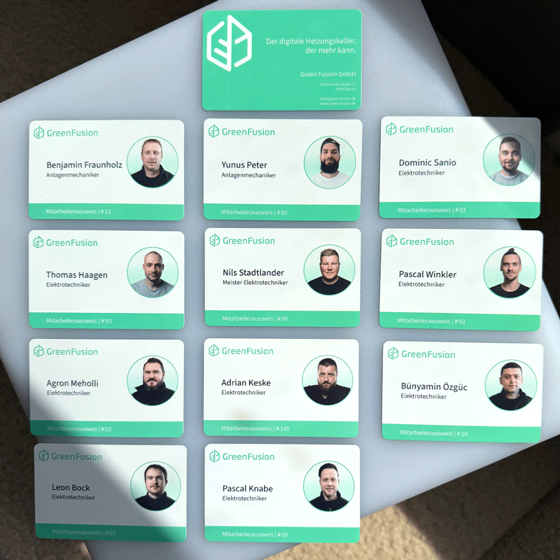 Green Fusion - Ausweise Installateure