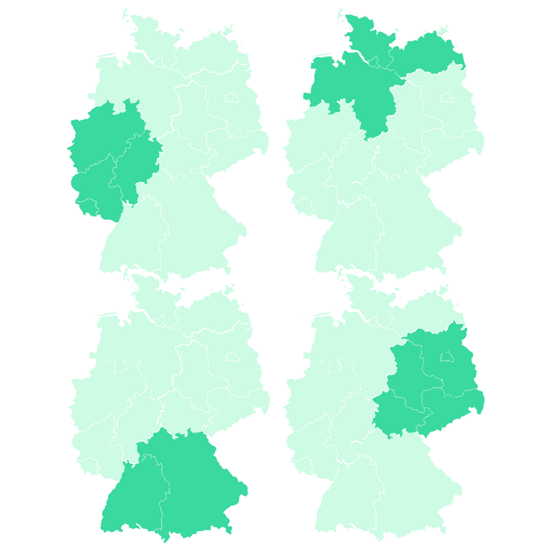 Green Fusion - Grafik Regionen
